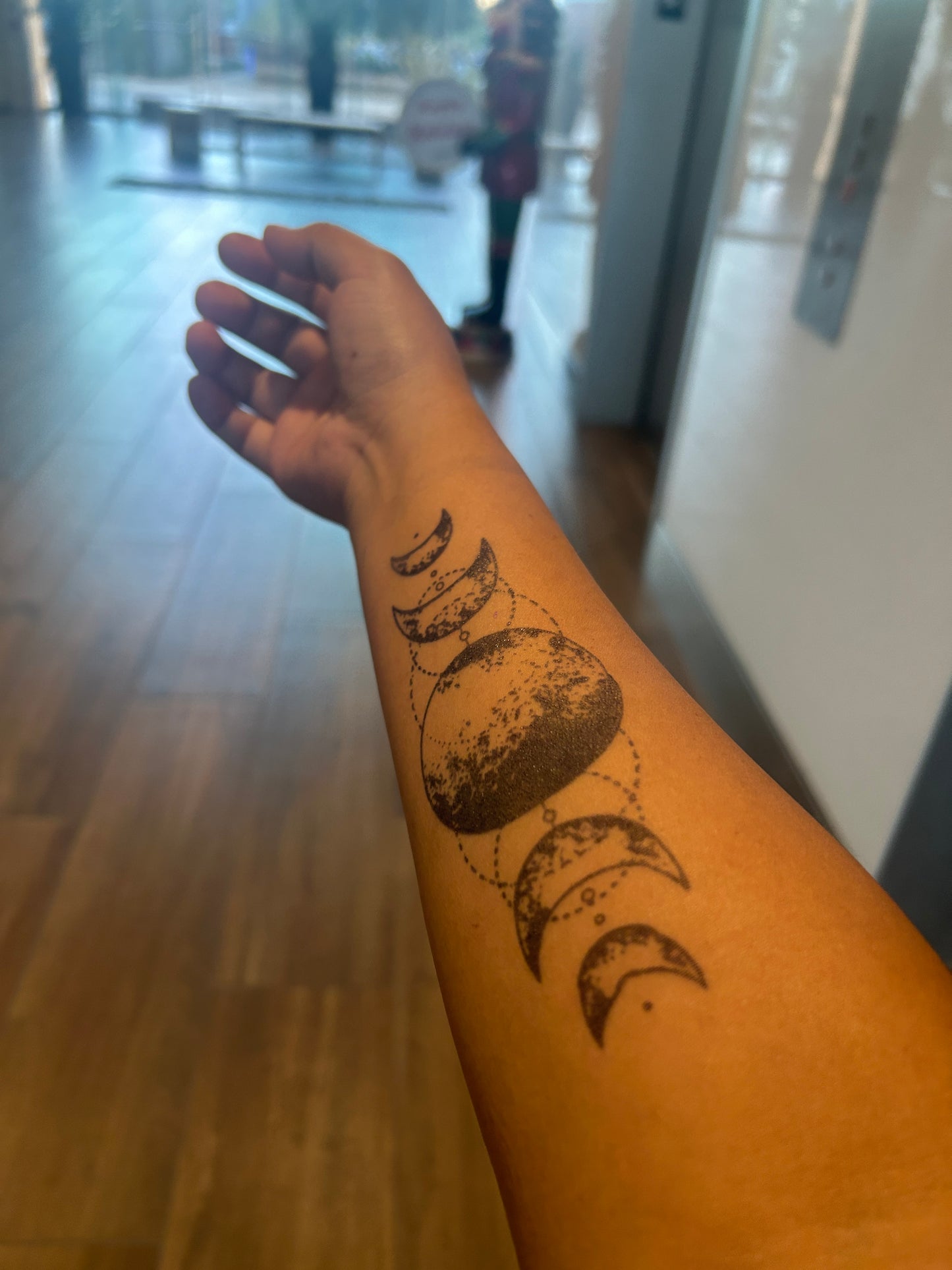 Celestial Moon Phase Tattoo | 2 Week Semi-Permanent Tattoo | Vegan Temporary Tattoo | Moon Phase Tattoo | Celestial Tattoo | Spiritual Tattoo | Moon Tattoo