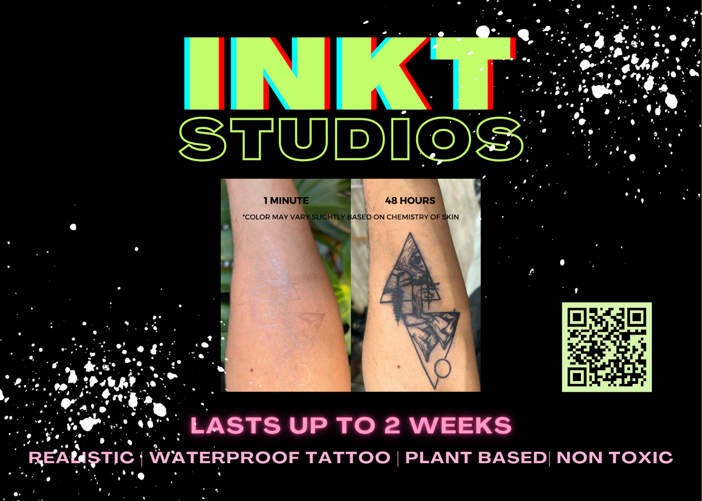 Peace Bird Tattoo | 2 Week Semi Permanent Temporary Tattoo | Plant Based Vegan Tattoo | Spiritual Tattoo | Large Bird Tattoo | Freedom Tattoo | Symbolic Tattoo