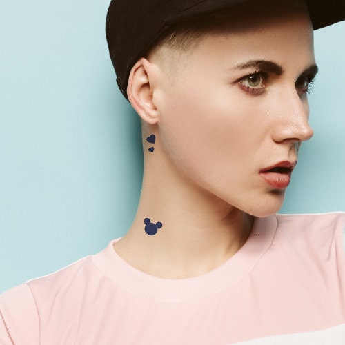 Candy Skull Tattoo Mickey Tattoo Heart Tattoo Vegan Tattoo 2 Week Tattoo Plant based tattoo Minimalist Tattoo Dainty Tattoo Festival Tattoo
