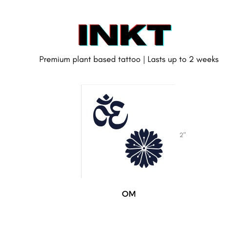 Om Tattoo Scared Geometry Plant Based Tattoo Semi permanent Tattoo Temporary Tattoo Spiritual Tattoo Festival Tattoo Vegan 2 Week Tattoo Art