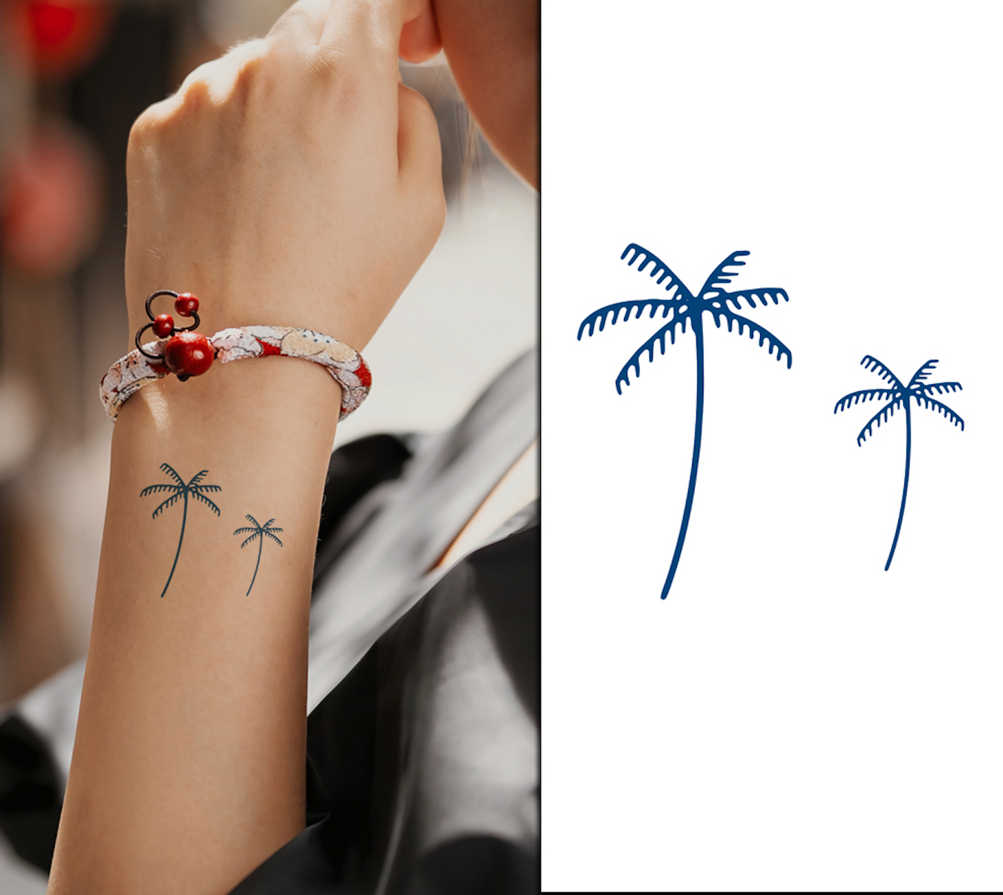 palm plant tattoo Palm Tree Tattoo | 2 Week Temporary Tattoo